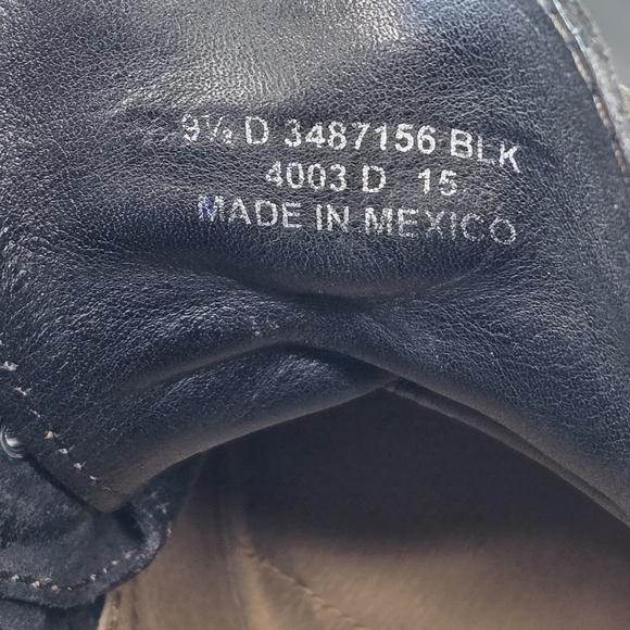 Frye Men’s Black Leather Lace-Up Boots Size 9.5 Heritage Antiqued Style - Picture 14 of 14